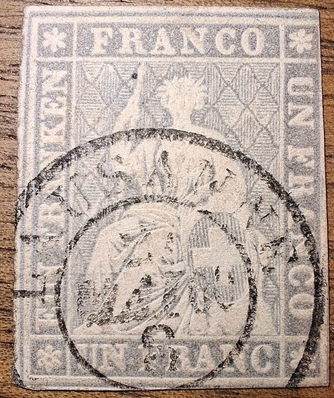 Tutti i francobolli: Strubel Nr. 27 Kat. 1300.- – Usato da Balgach venduto da SIMEON27