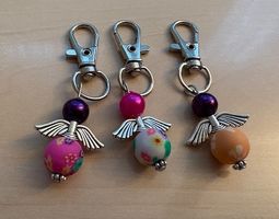 3-er Set kleine Schutz-Engeli-Schlüssel-Anhänger, neu