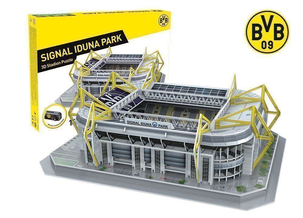 BVB Puzzle: BVB Borussia Dortmund Stadion 3D Puzzle – Nuovo e nell'imballaggio originale da Wil SG venduto da Football-Legends