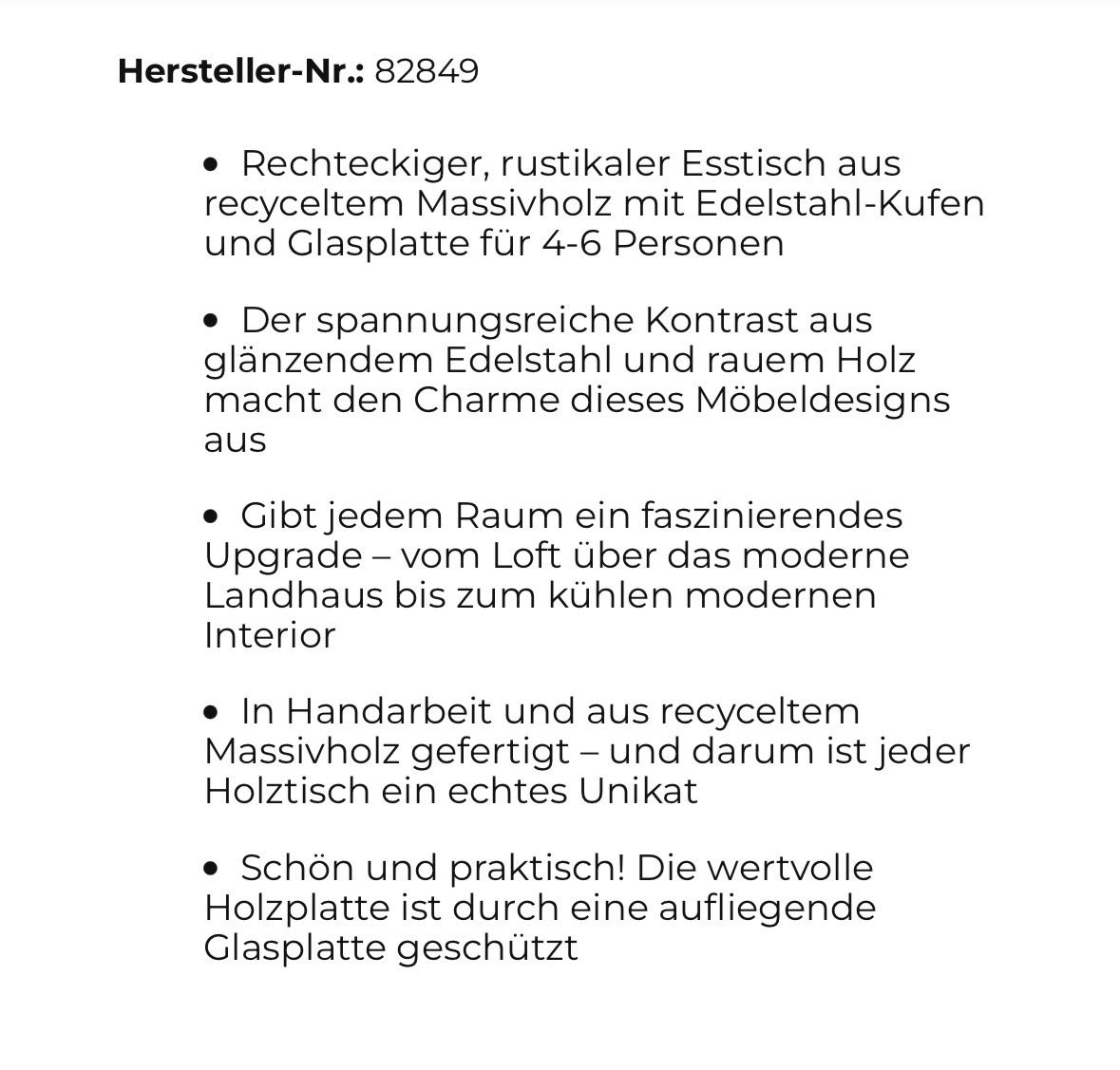 Tavoli: KARE Tisch Rustico 200x90 – Usato da Lengnau AG venduto da Mc66 3