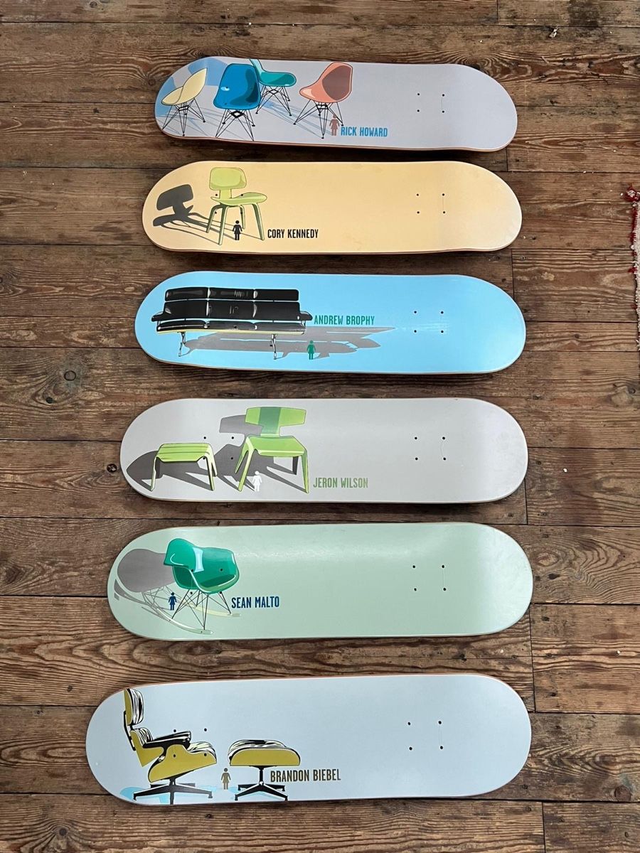 Skateboards: Girl Skateboards Deck Serie Eames Chairs Design – Nuovo (secondo la descrizione) da Kreuzlingen venduto da jud_yt59