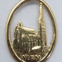 Echt 18K Gold - Wien Anhänger