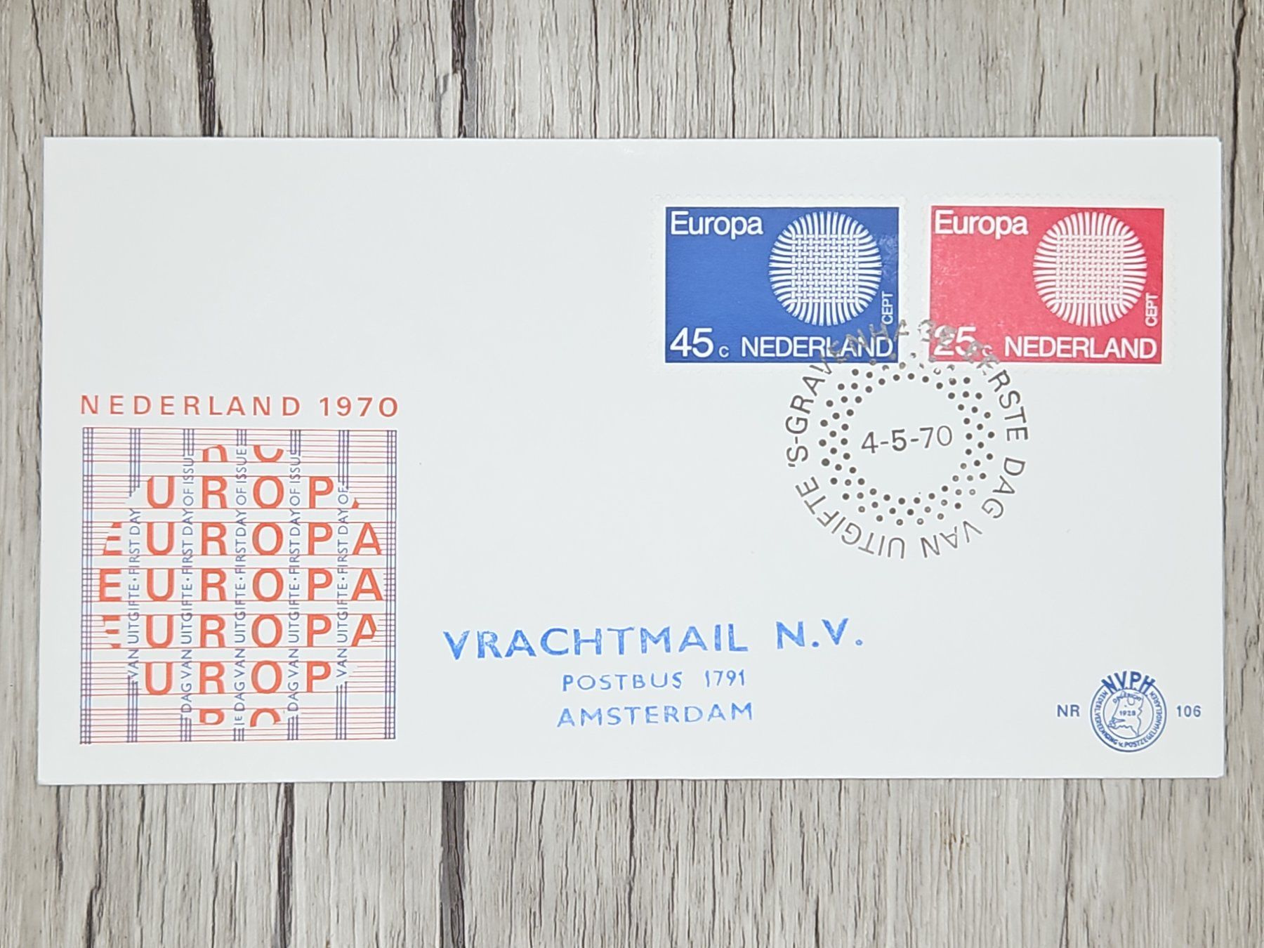 Tutti i francobolli: CL14 Enveloppe + Timbre Pays-Bas 1970 – Usato da Cousset venduto da Patrick_Collections