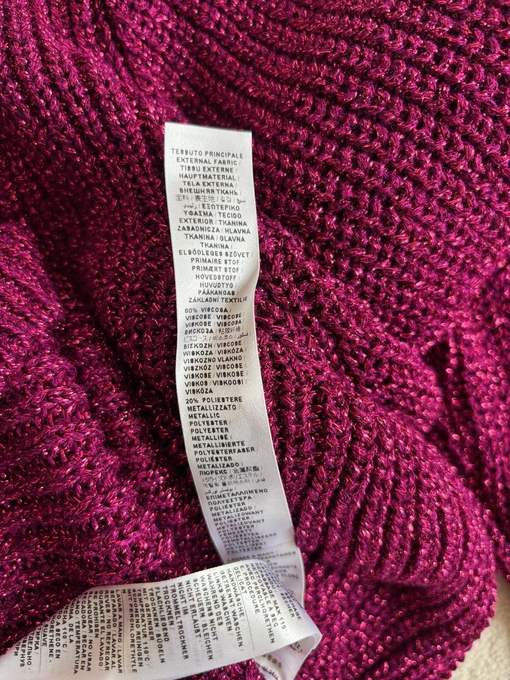 Liu Jo Maglioni & Felpe: Pull Liu Jo fuchsia métallisé L neuf / Pullover – Nuovo e nell'imballaggio originale da Genève venduto da mur_h768 4