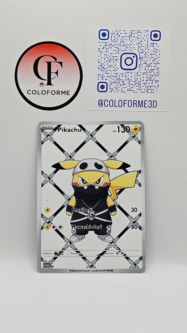 Pokémon Carte collezionabili: Pikachu Custom Card – Nuovo (secondo la descrizione) da Yverdon-les-Bains venduto da sen_dh25