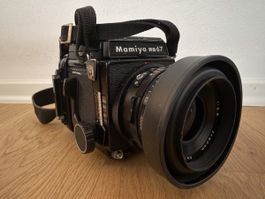 Mamiya RB67 Pro-S Set mit 50/90/180mm, 2 Kassetten, Zubehör