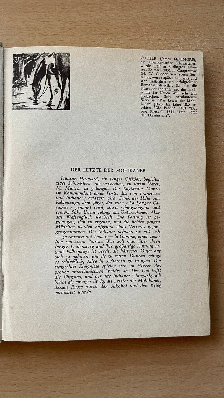 Libri: Der letzte Mohikaner – Usato da Glattfelden venduto da cybermaxx 2
