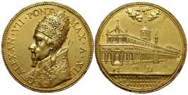 Rom, Alexander VII., Medaille AN XII (1666)