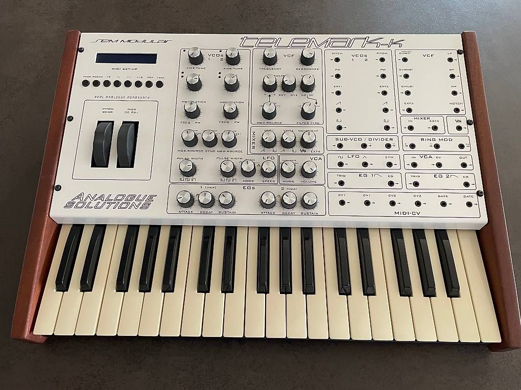 Strumenti musicali: Analog Solutions Telemark - (Oberheim SEM Stil), neuwertig – Nuovo (secondo la descrizione) da Kaltbach venduto da Balmung02