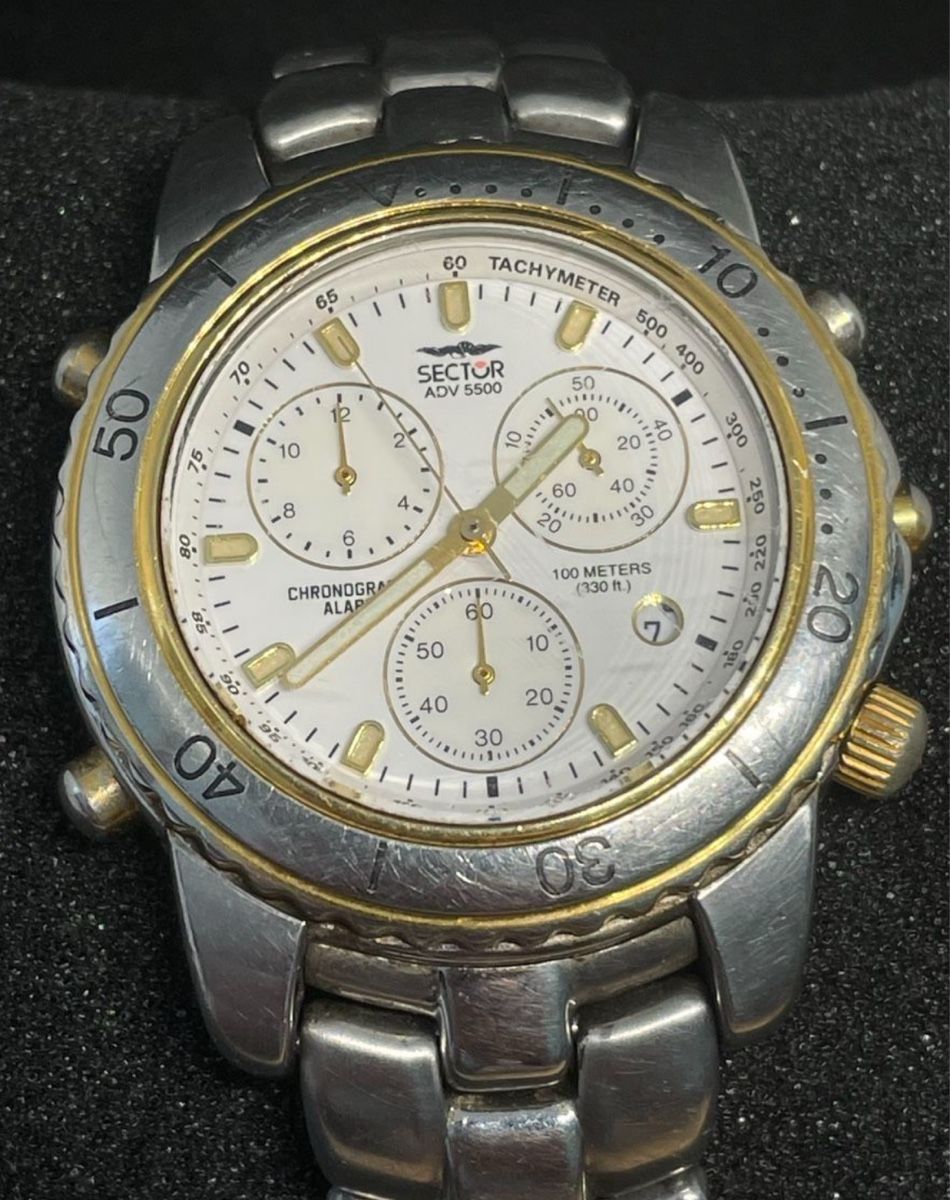 Sector Uhren: Sector adv5500 Chronograph/Alarm 100m 330ft – Gebraucht aus Untersiggenthal von TimeandShine