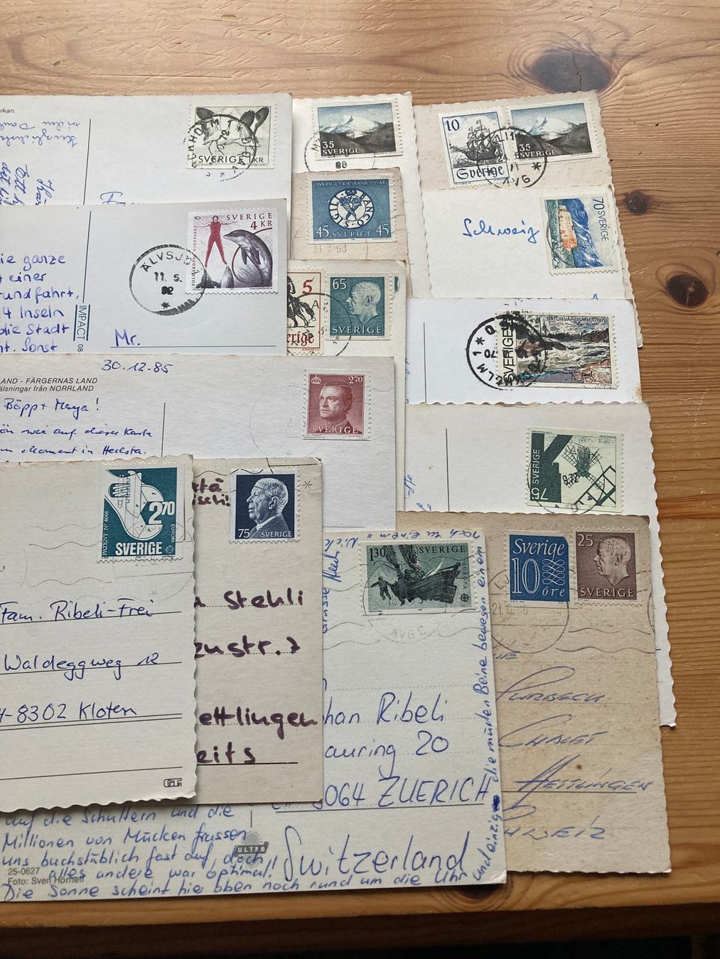 Cartoline postali: Schweden - 14 AK ab 1966 – Usato da Oberuzwil venduto da Henri09 1
