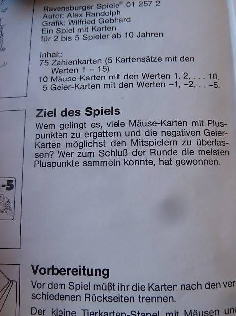 Ravensburger Giochi: Ravensburger Hol's der Geier Kartenspie – Usato da Ueken venduto da dale02 2