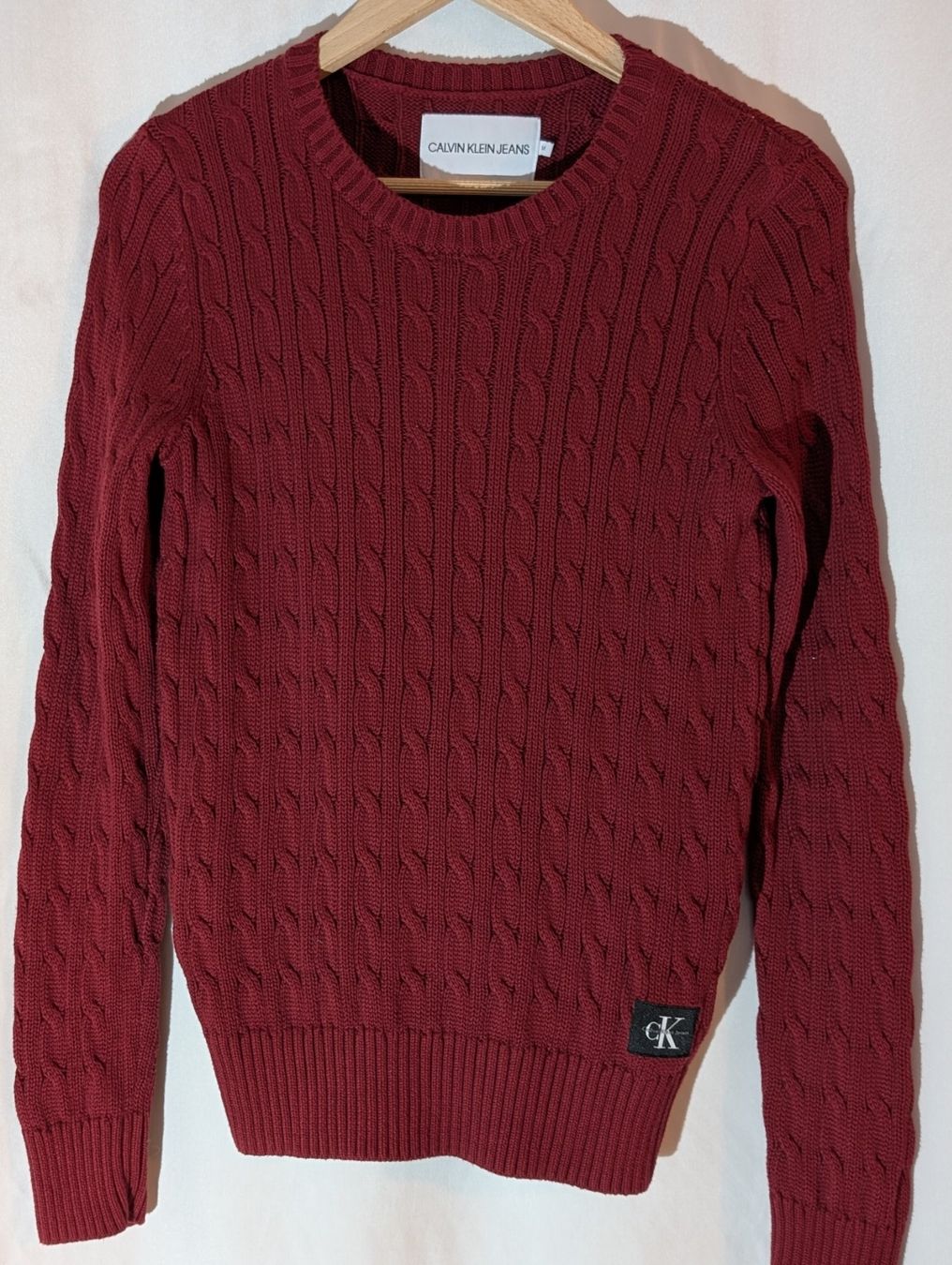Pullover & Sweatshirts: Strickpullover, bordeaux, CALVIN KLEIN, Gr. M, neu – Neu (gemäss Beschreibung) aus Ermatingen von Hanni_und_Nanni 1