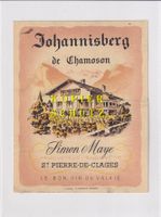 Etikette - Johannisberg de Chamoson (Simon Maye) /bd