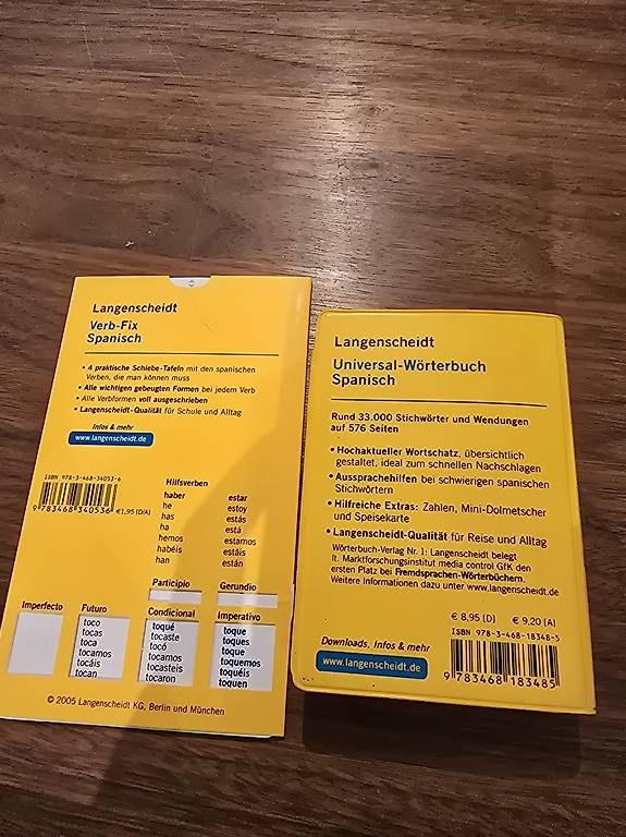 Libri: Spanisch Wörterbuch und Verben -Fix – Usato da Rheinfelden venduto da Sab_ry9j