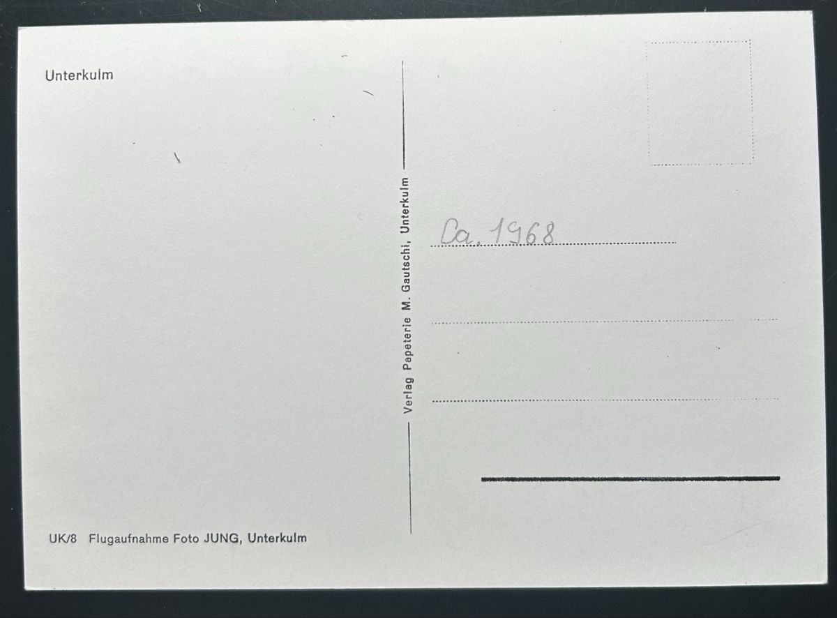 Cartoline postali: Flugaufnahme Unterkulm  – Usato da Horw venduto da Tellbub 1