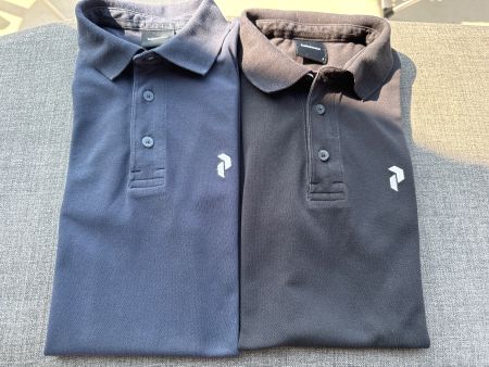 2x Poloshirts Gr. S Dunkelblau & Schwarz Peak Performance