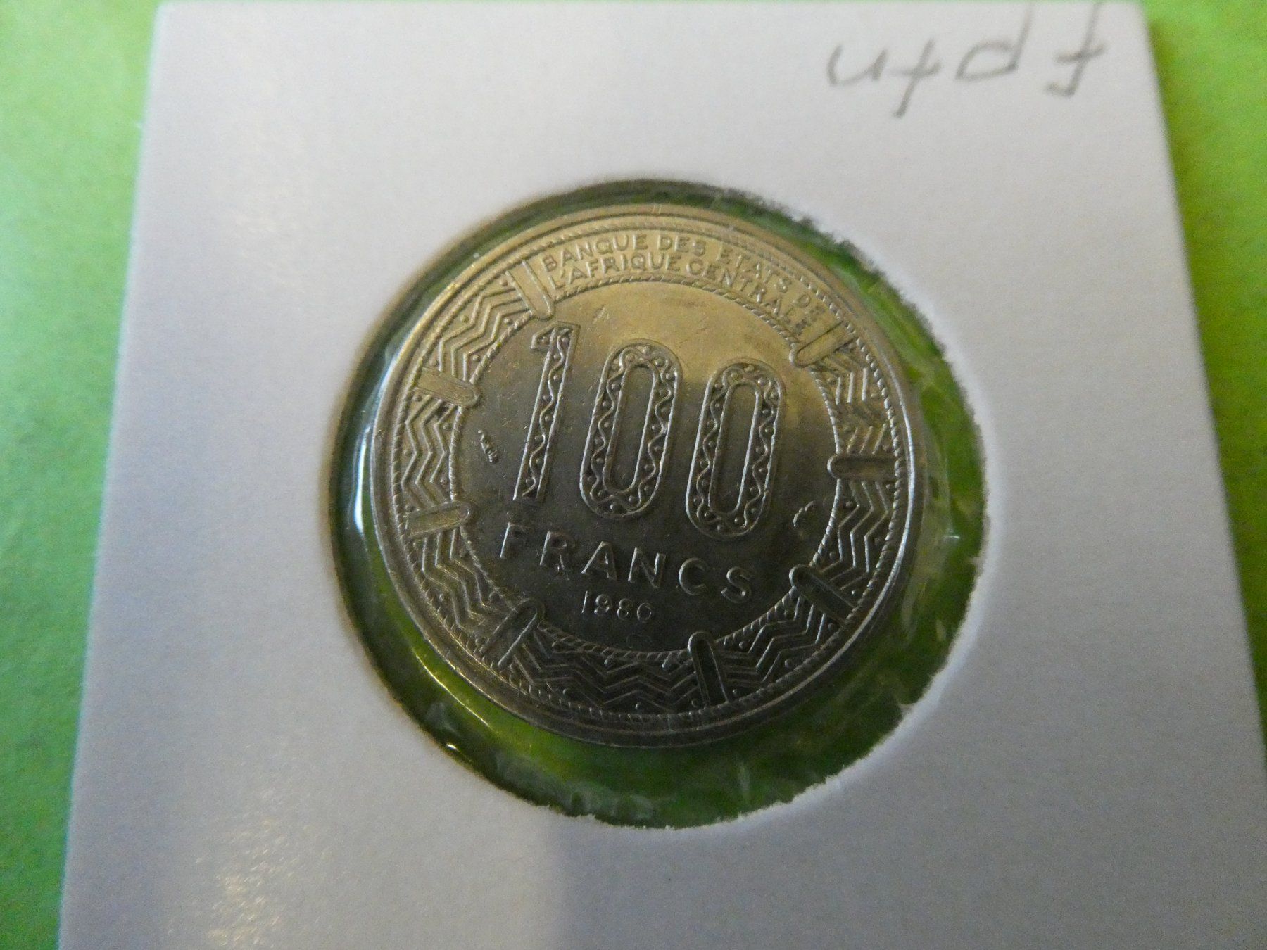 Alle Münzen: Tschad 1980, 100 Francs – Gebraucht aus Hinterforst von Rohusri 1