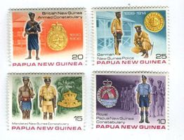 Briefmarken "Uniform". Papua-Neuguinea