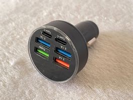 USB-C/ USB-Ladegerät für Auto, 6-Port Schnellladung - Neu!