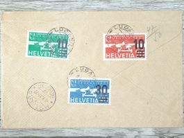 TR90 Enveloppe + Timbre Suisse 1937