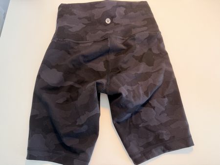 Lululemon Shorts Wunder Train High Rise Camo Print Dark Grey