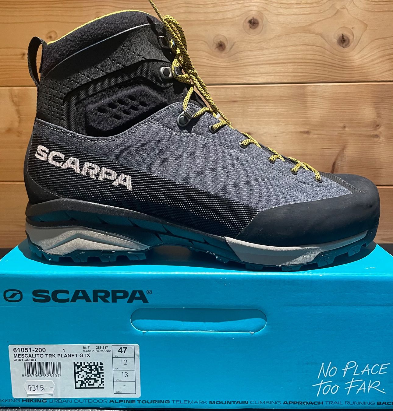 Scarpa Scarpe da uomo: SCARPA Mescalito TRK Planet GTX Wanderschuh Grösse 47 – Nuovo e nell'imballaggio originale da Oberiberg venduto da buessli75
