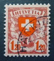 164 Pf. Abart HFLVETIA, gestempelt HÄRKINGEN, Kat: 100.-