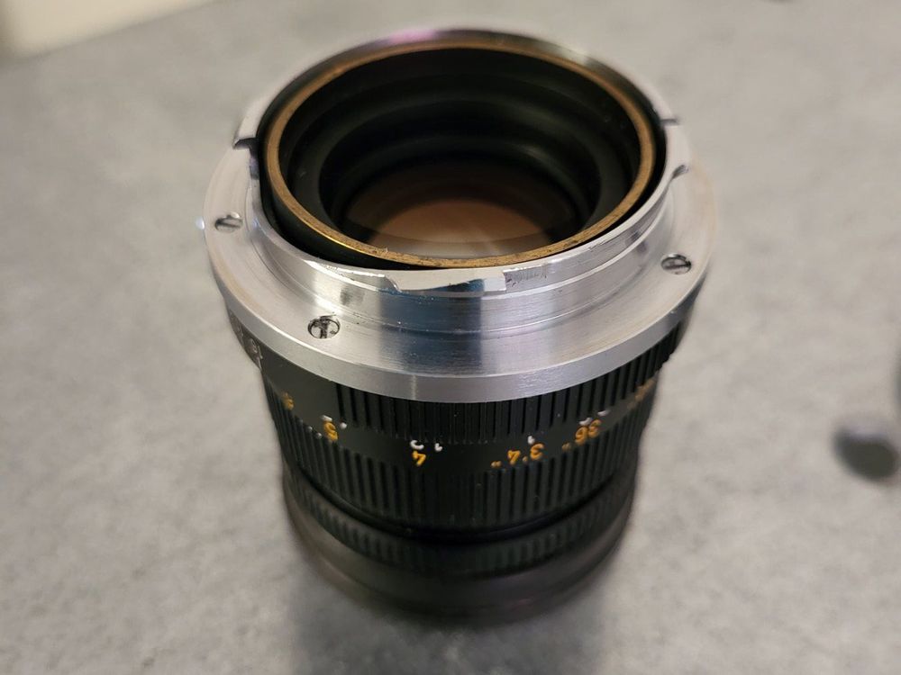 Leica Objectifs: Leica 50 mm Summicron f2.0 mit Sonnenblende + 2 Deckeln – D'occasion à Bern par Granar13 7