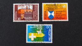 Vollstempel BERN 1 SBK 591 - 593  17.3.88   94