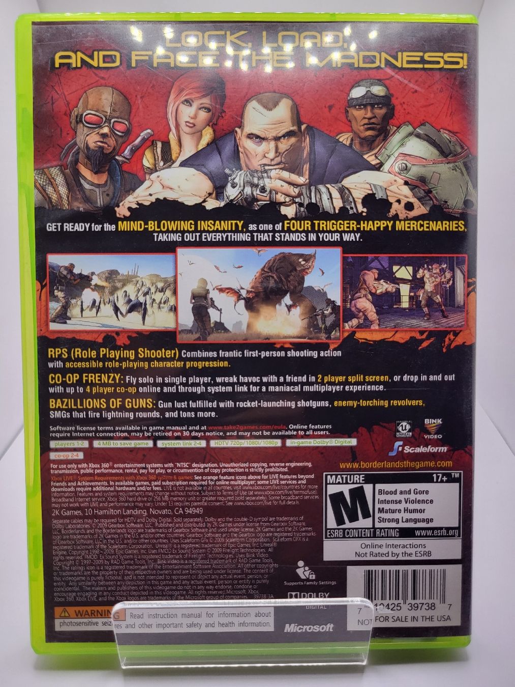 Microsoft Giochi: Borderlands jeu Xbox 360 - Excellent état complet – Usato da Conthey venduto da Th3gr4yf0x 1