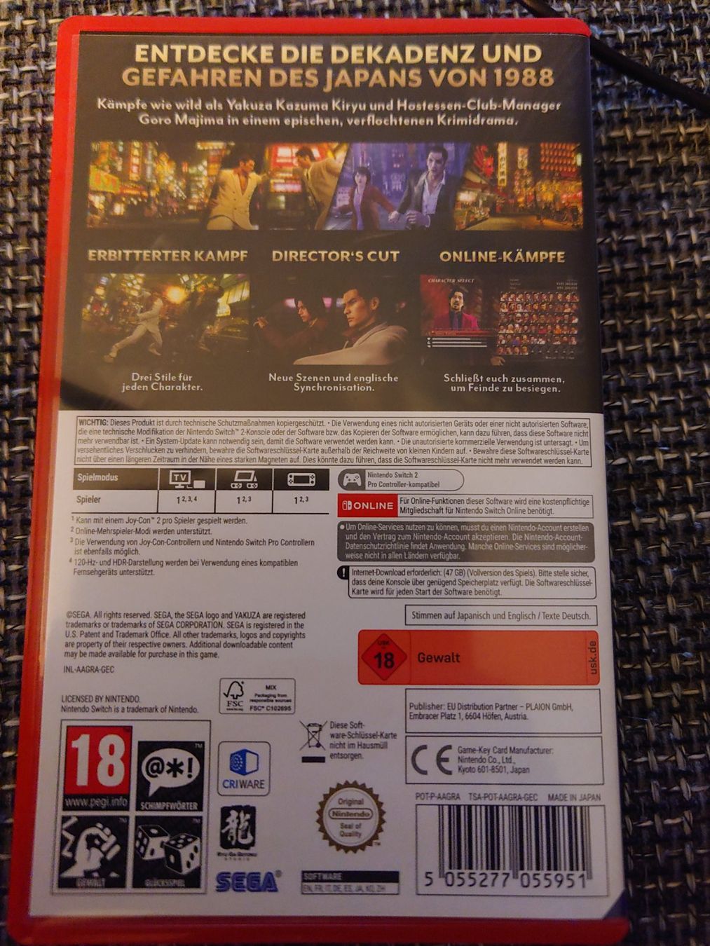 Nintendo Jeux: Yakuza 0 – D'occasion à Reinach BL par Broly86 1