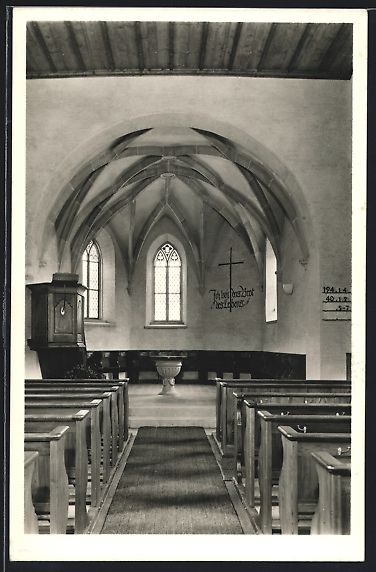 Ansichtskarten: Wildberg, Kirche, Innenansicht mit Kanze – Gebraucht aus Berlin von bartko-reher
