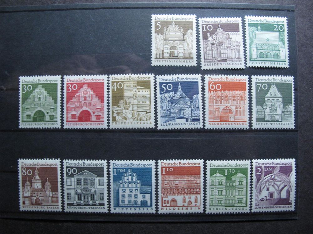 BRD Briefmarken-Satz „Große Bauwerke“ – Postfrisch, Sammlermarke, Ideal Für Philatelie-Enthusiasten