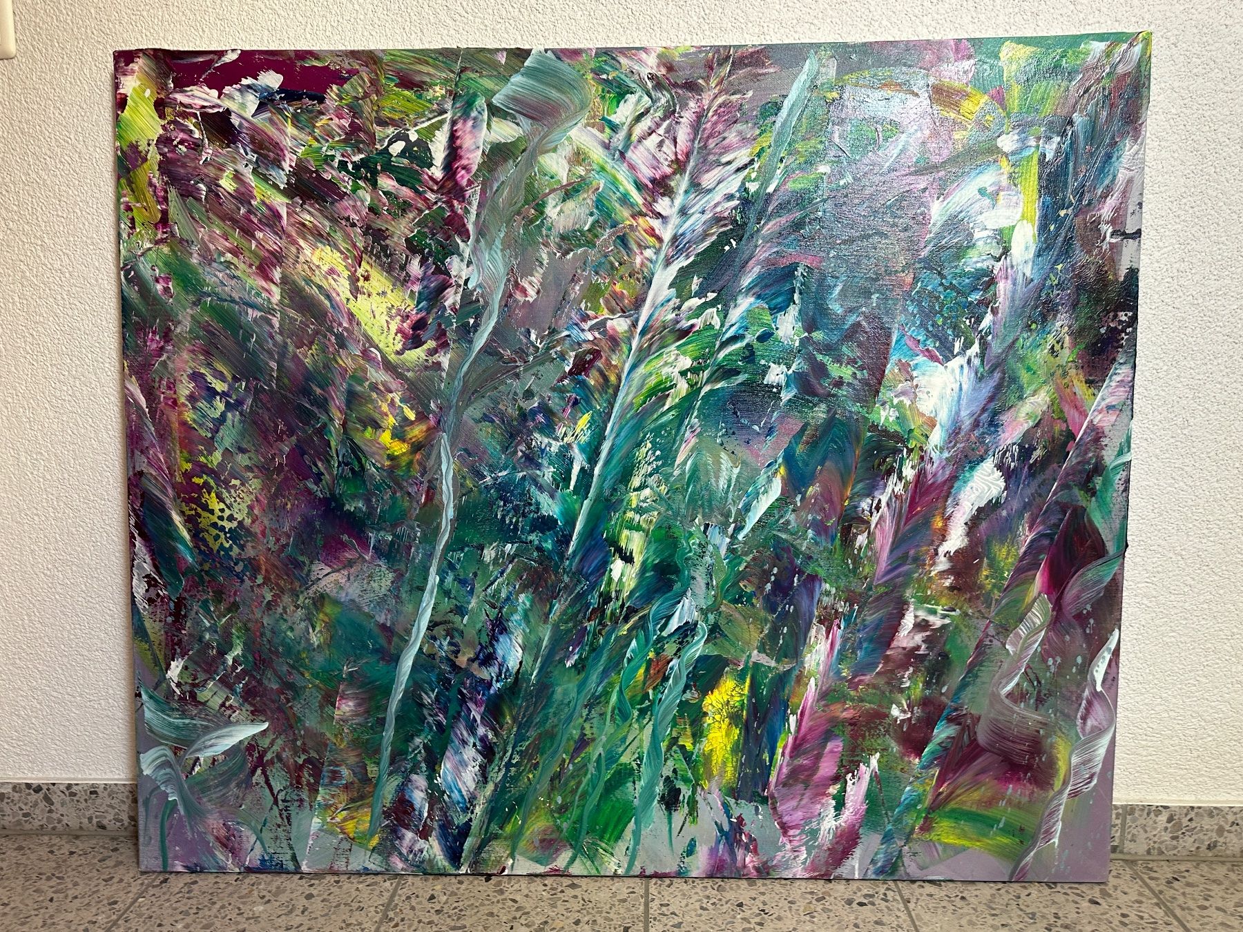 Gemälde: Abstrakt in Acryl – Gebraucht aus Aarburg von Nikys-Woods