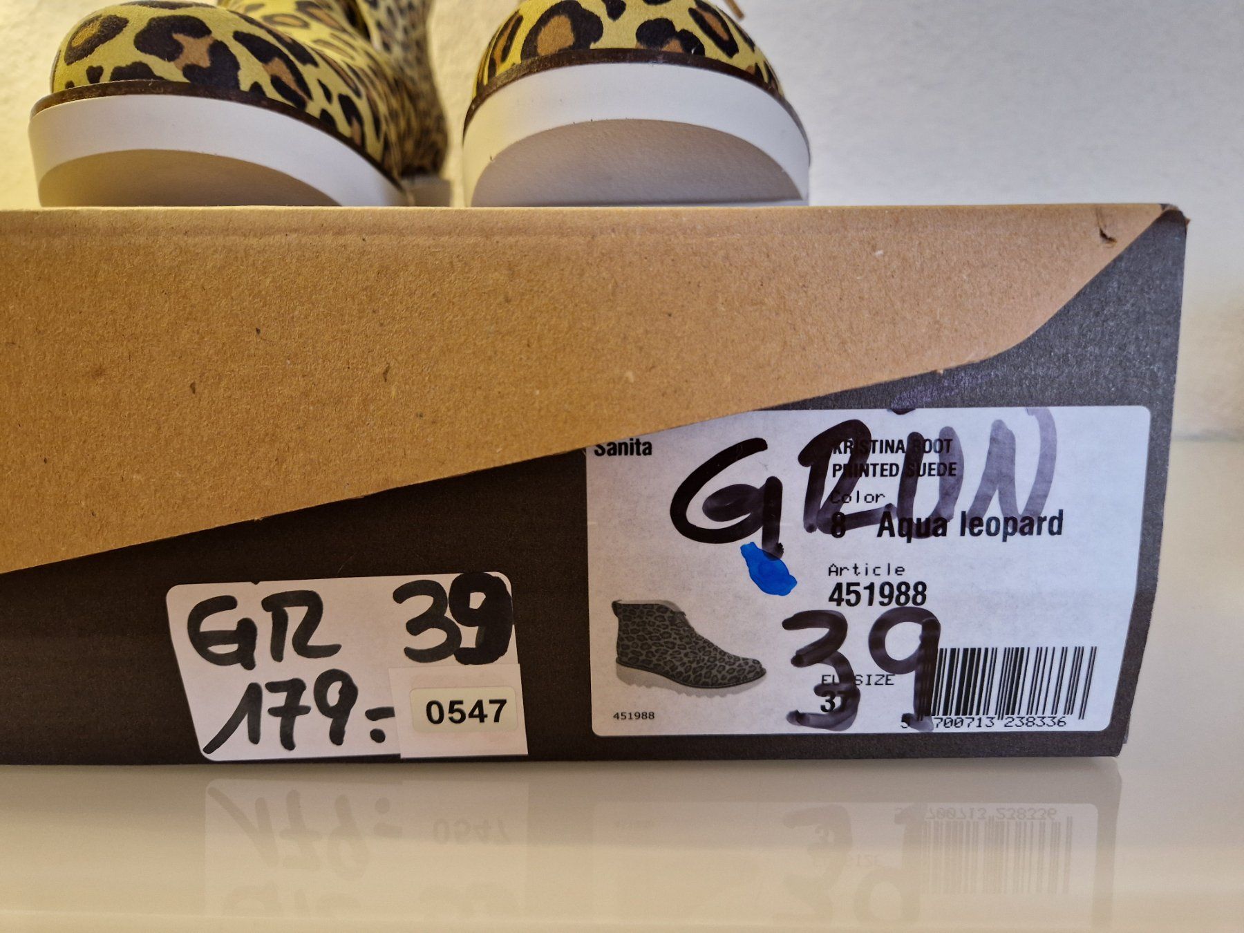 Scarpe da donna: Sanita Leopard Damen Boot / Schuh / Stiefelette Gr. 39 – Nuovo e nell'imballaggio originale da Braunau venduto da Brand-Store 2
