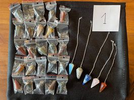 Edelstein-Pendel LOT-1, 30 Stk.