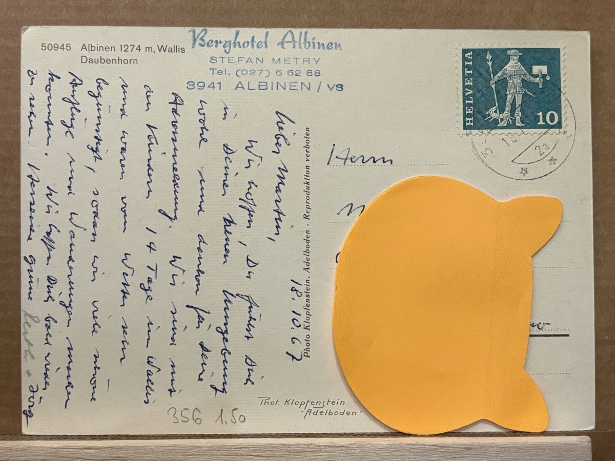 Cartoline postali: AK von Albinen – Usato da Rümlang venduto da Kartenpost1 1