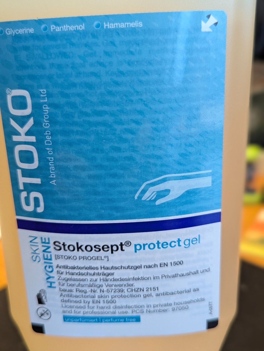 Pulizia & Igiene: Skin Hygiene Stokosept protecct gel – Nuovo e nell'imballaggio originale da Unterengstringen venduto da Olifant4