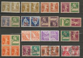 32 Timbres Anciens ( Suisse / Tête-Bêche )