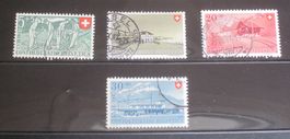 PP 1947 Bahnarbeiter und Bahnhöfe ganzer Satz gestempelt