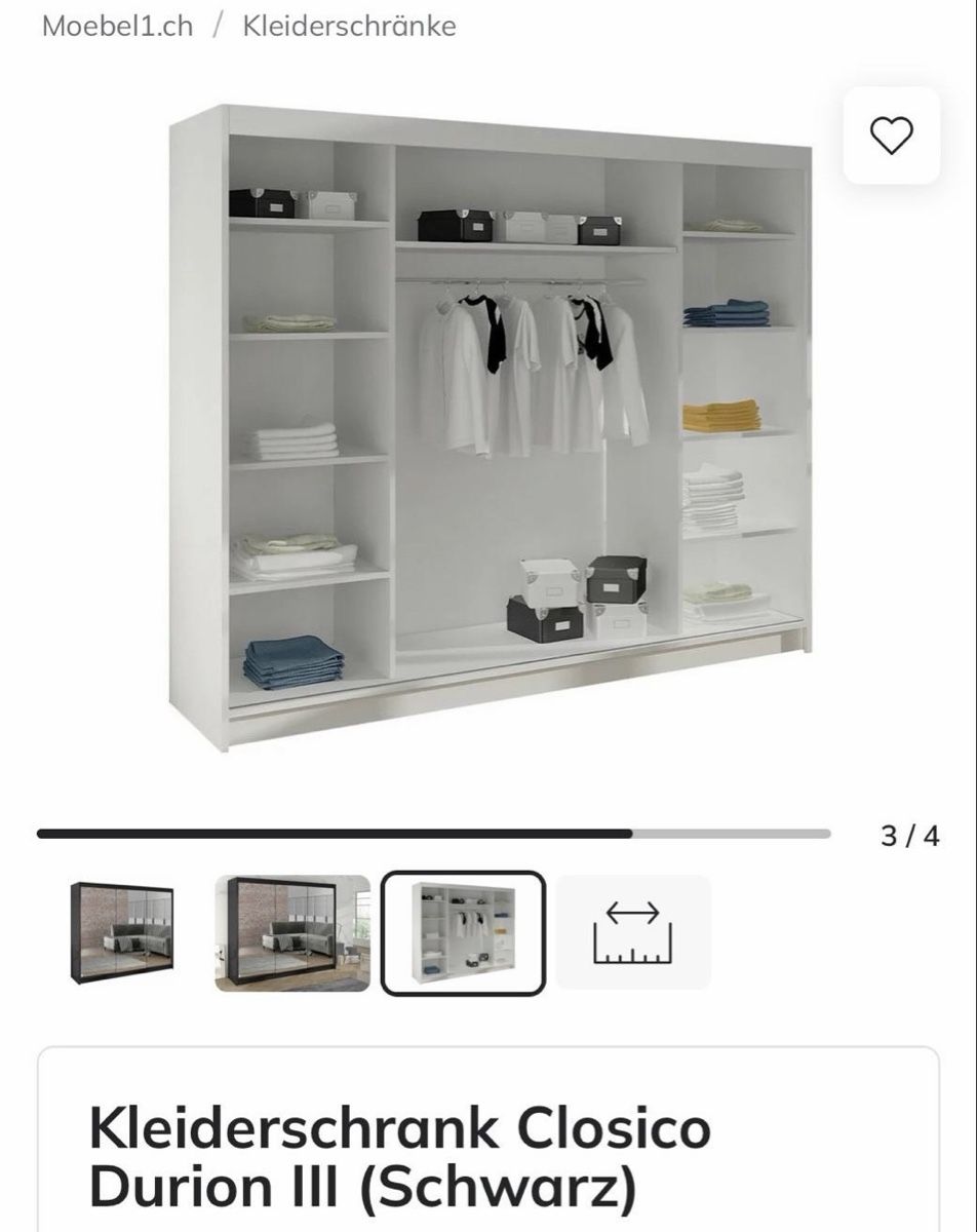 Garderobe: Kleiderschrank – Gebraucht aus Niederbipp von sch_zbv9 2