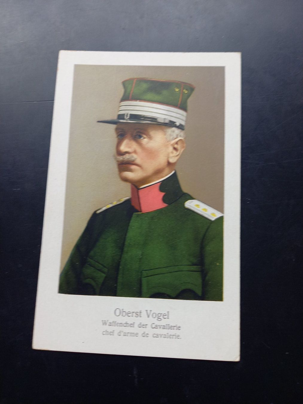 Cartoline postali: Offizier 1. Weltkrieg, Oberst Vogel – Usato da Herzogenbuchsee venduto da Herkules9