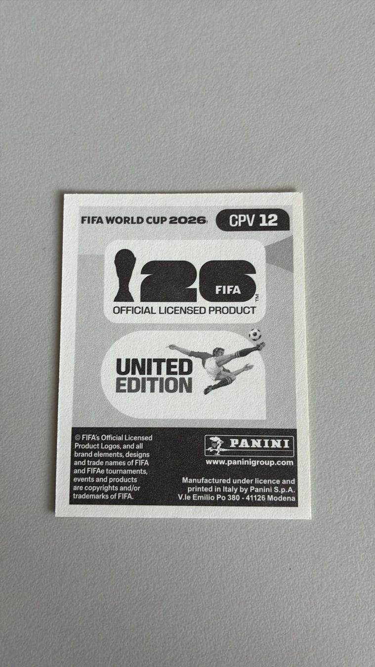 Panini Carte collezionabili: Carte panini 2026 - CPV 12 – Nuovo (secondo la descrizione) da La Neuveville venduto da Ibo2300 1