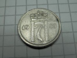 Norwegen  10 Öre, 1955