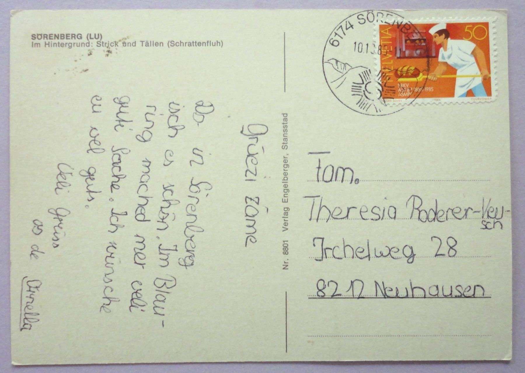Cartoline postali: Sörenberg (LU) – Usato da Fétigny venduto da Billy2miny 1