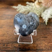 ✲ Gobi Achat Herz ✲ 26g / 36mm Wüstenachat Agate Skulptur