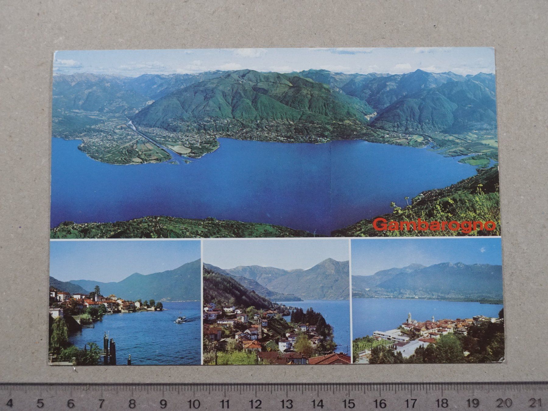 Cartoline postali: Gambarogno, Gerra, S. Nazzaro, 1987 – Usato da Lenzburg venduto da fh1