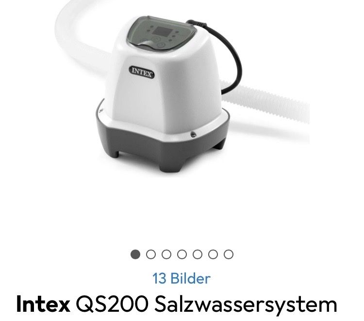 Intex Piscines: Intex QS200 Salzwassersystem – Neuf avec emballage d'origine à Lobsigen par Kastor95