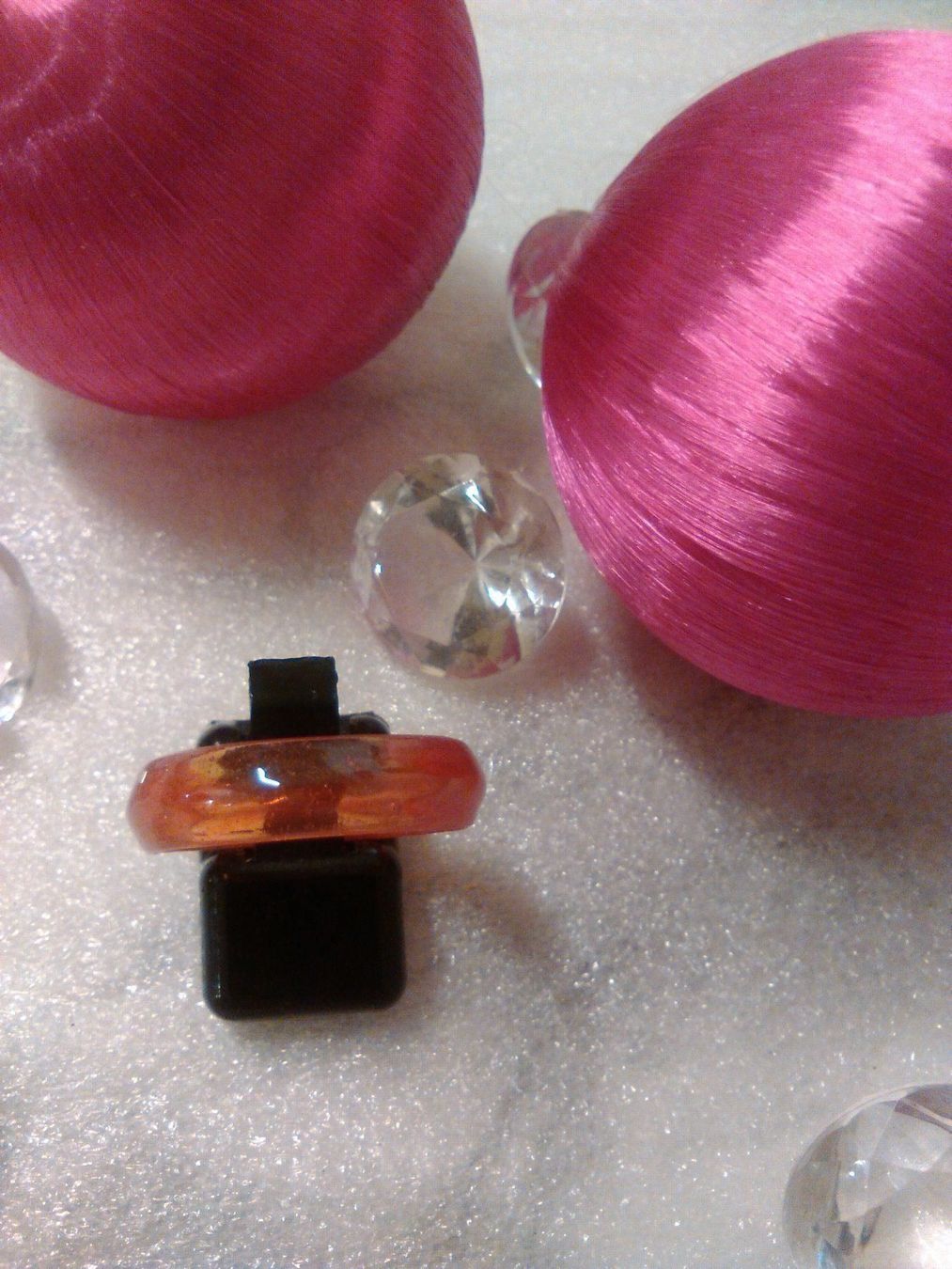 Anelli: ring aus echt strass,orange farbe – Nuovo (secondo la descrizione) da Basel venduto da bijoutrie_4 1